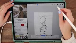 PT. 1: Esboço | Curso de Procreate para Iniciantes | Passo-a-passo | Clarissa Bittes