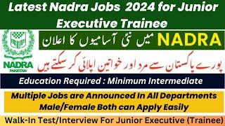 How to Apply for Latest NADRA Jobs 2024 | Junior Executive Trainee Positions