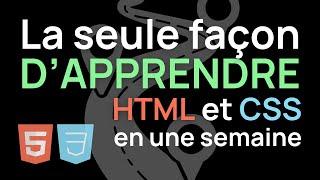 Voici EXACTEMENT comment je ferais si je devais apprendre HTML et CSS de Zéro (Roadmap Débutant)