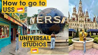 HOW TO GO TO UNIVERSAL STUDIOS SINGAPORE | CABLE CAR EXPERIENCE #universalstudios #singapore #travel