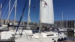 Furling mainsail with vertical batten (Jeanneau SO34.2)