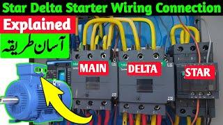 Star Delta Starter With Timer Connection Practical | Power & Control Wiring Star Delta Starter