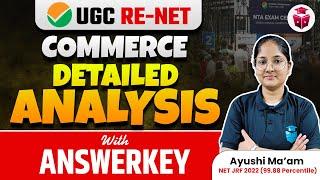 UGC NET Commerce Exam Analysis 2024 | UGCNET Commerce Detailed Analysis With Answer Key | Ayushi Mam