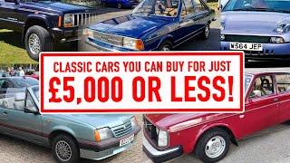 Classic Cars that you can BUY FOR LESS THAN £5,000