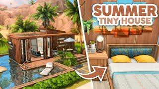 Summer Tiny House ️ // The Sims 4 Speed Build