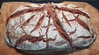 Roggen-Körner-Brot mit Sauerteig