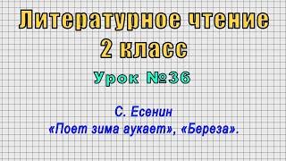 Литературное чтение 2 класс (Урок№36 - С. Есенин «Поет зима аукает», «Береза».)