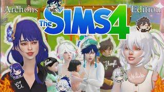 Archons in the Sims? Absolute chaos! #genshin #sims4 Genshin Impact Sims (Genshin x Sims 4)