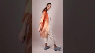 TARZA AND JANE transparent salmon cocoon latex trenchcoat 4532 mid 720p