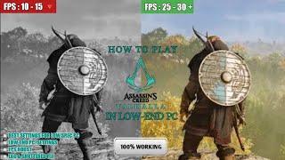 How to play Assassins Creed Valhalla on Low-End PC + Laptop Optimization | Lag Fix & FPS Boost 