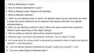 #abstractclass #abstractmethods #javainterviewquestions What is Abstract class and Methods in Java ?