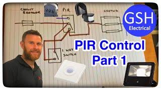 PIR Lighting Control - Wiring Diagram Part 1