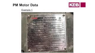 KEB F5 Elevator Drive Training: Motor Data (Part 12)