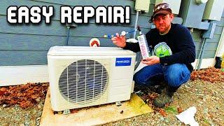 Fixing a Mr. Cool DIY Mini-Split - Not Heating/Cooling - Low Refrigerant