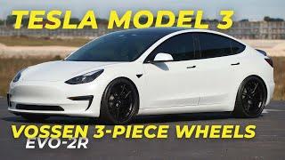 Tesla Model 3 on Vossen 3 Piece Wheels (EVO-2R)