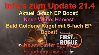 The Division 2 TU 21.4 Infos! Easter Egg (Enten), 3 und 5-Fach EP Boost! Waffe Harvest