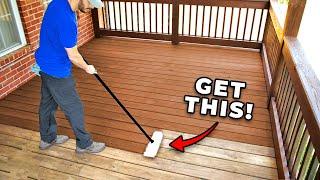 Re-Stain a Deck the Easy Way!