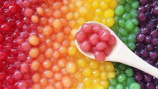 RAINBOW FRUIT BOBA Made With Real Fruit  | Fruit Tapioca Pearl