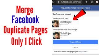 request to merge duplicate pages facebook - facebook page merge kaise kare