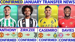 THE LATEST CONFIRMED TRANSFER NEWS AND RUMOURS TRANSFERS 2024| ANTHONY, ZIRKZEE, CASEMIRO, DAVIES