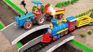 Top diy tractor making mini Bridge & tracks for train | diy mini concrete mixer truck | HP Mini