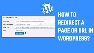 Redirect URL on WordPress using Redirection Plugin | 2023 #WordPress 16