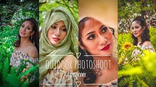 Outdoor Photoshoot Beginner | behind the scenes| nikon d3200 kit lens