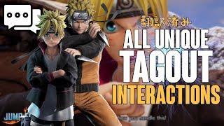 JUMP FORCE - All Unique Tag-Out Interactions [Translated]!