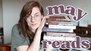 my MAY READS  lots of audiobooks while packing!