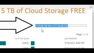 5TB of Free Cloud Storage on OneDrive - (Working as of July 2021)