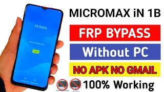 Micromax In 1b (E7533) Android 10 Frp Bypass Without Pc 2023 || Bypass Google Account 101% Working