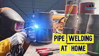 Pipe Welding At Home Using The New - JASIC MIG 200 PFC