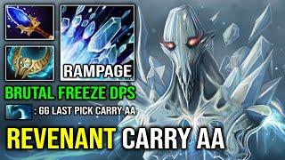 BRUTAL Freeze DPS 100% Anti Healing Carry Mid AA with OP Revenant's Brooch Dota 2