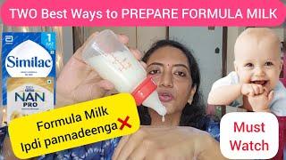 How to Prepare BABY FORMULA MILK correctly ? Two Best Ways to Prepare Formula Milk for Babies ️