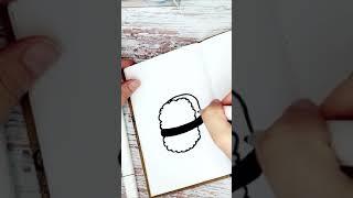 Speed paint - Sushi  doodle art #shorts