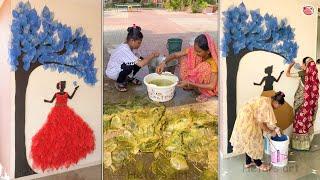Normal Leaf Convert Into Transparent Leaf Process || Creative Wall Decor Making || Tree Making