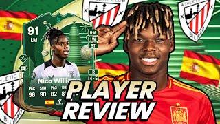 91 EVOLUTIONS "Attacking Avalanche I" NICO WILLIAMS PLAYER REVIEW | FC 25 ULTIMATE TEAM