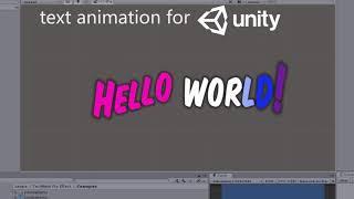 How to animate text in Unity? TextMesh Pro Effect.