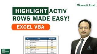 How To Highlight The Active Rows In Excel