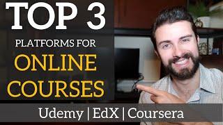 Top 3 Best Sites for Online Courses | Review of Udemy / EdX / Coursera
