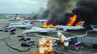 September 12, HUGE Tragedy! US-Ukraine Joint Forces Bombard Russia's Largest Military Airport