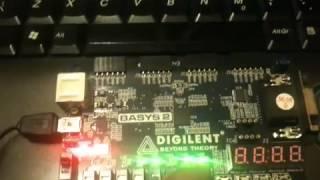 Blinking LED using Verilog on BASYS2 FPGA