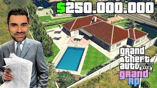 GTA 5 GRAND RP DE $250.000.000 YENİ SÜPER MALİKANE ALDIM ! YENİ AİLE EVİMİZ