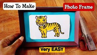 How to Make an Easy Paper Photo Frame Craft | Diy with paper