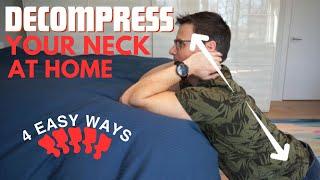 How to Decompress Your Neck at Home (4 WAYS) | Self Neck Traction | Dr. Jon Saunders