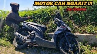 GRATISS ! REPAINT UNTUK KANG NGARIT, Gantengin motor pencari rumput modal cat aerosol Diton premium