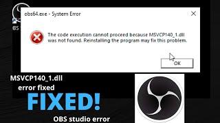 How to fix MSVCP140_1.dll is missing or not found error in Windows 10