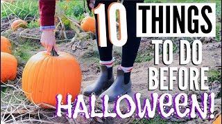10 Things To Do Before Halloween! Halloween To Do List!
