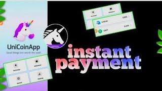 Instant payment telegram bot | Unicoin telegram bot | Free usdt mining telegram bot | Free ton