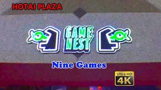 2024 Game Nest Arcade Nine Arcade Games On Ride and Complete Playthrough Ultra HD 4K Hotai Plaza